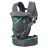 Carry on Active Multi-Pocket Baby Carrier 4-Positions 8-40lbs Gray