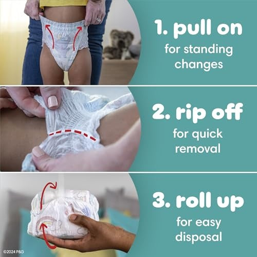 Swaddlers 360 Pull-on Diapers Size 3 70 Count for Easy Changes