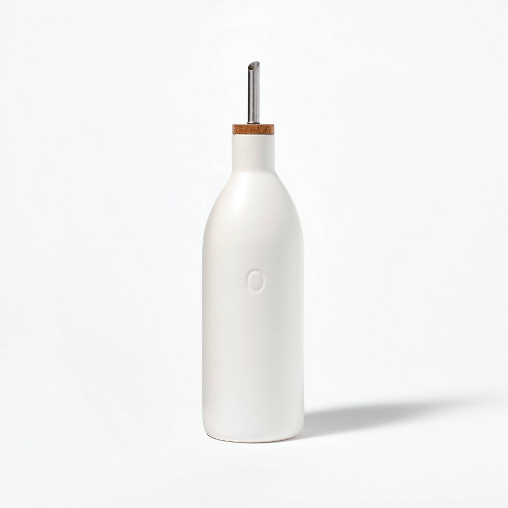 Ceramic Oil Pour Bottle Cream