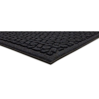 1'6"x2'6" Solid Tufted Doormat Navy - Mohawk: Outdoor & Indoor Weather-Resistant Low Pile Rectangle Mat