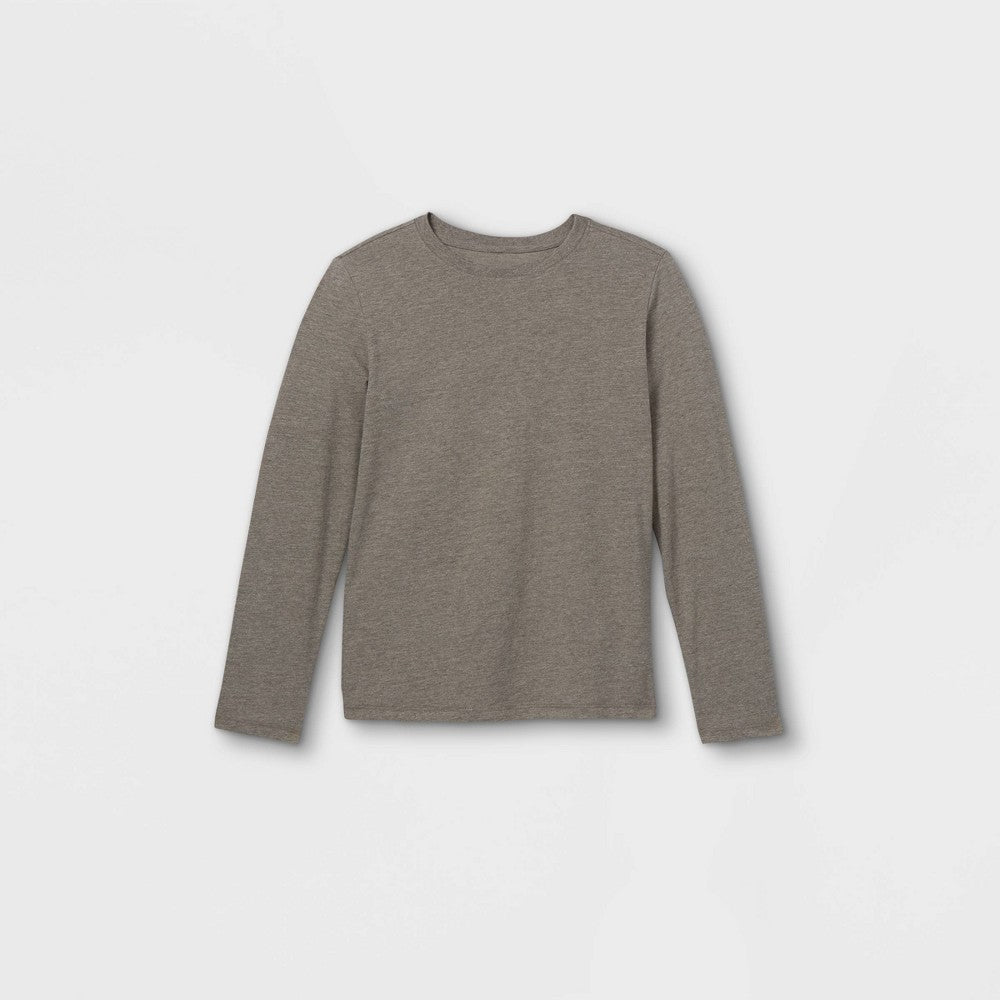 Boys' Long Sleeve T-Shirt - Charcoal Gray S