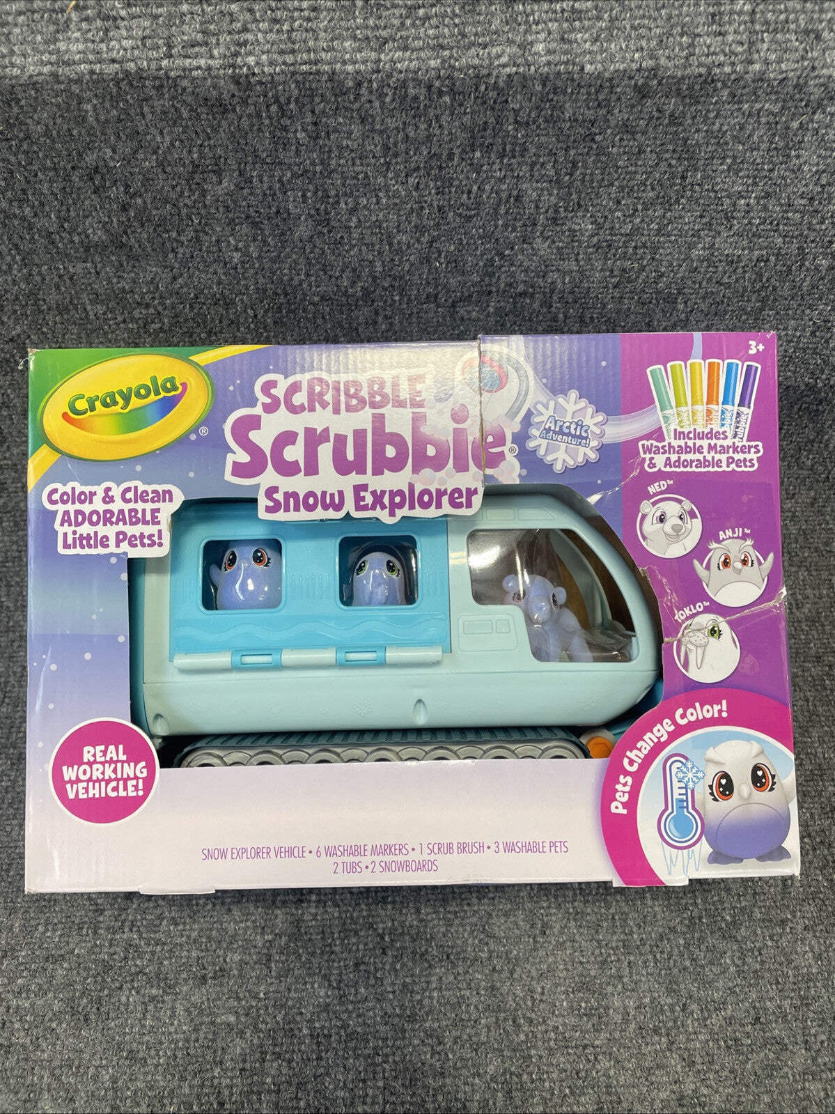 Crayola Scribble Scrubbie Arctic Pets Snow Explorer: Creative Craft Kit with Mar
