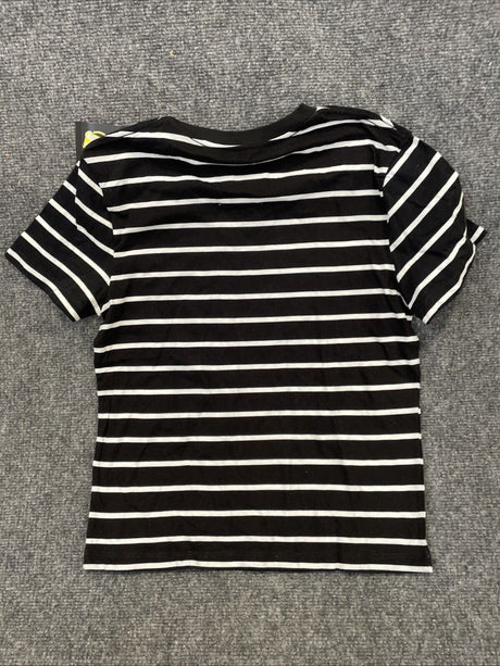Boys' Short Sleeve Graphic T-Shirt with Horizontal Striped - Art Class™ Black M