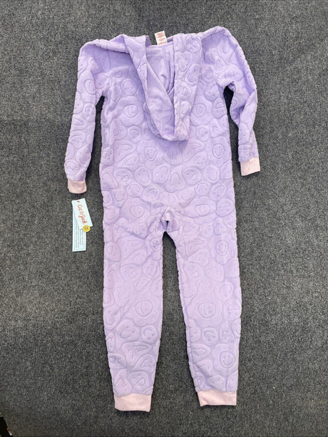 Girls' Smiley Embossed Union Suit - Cat & Jack™ Lavender Purple M