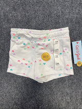 Toddler Cream Hearts Knit Shorts - Cat & Jack™ Cream 18M