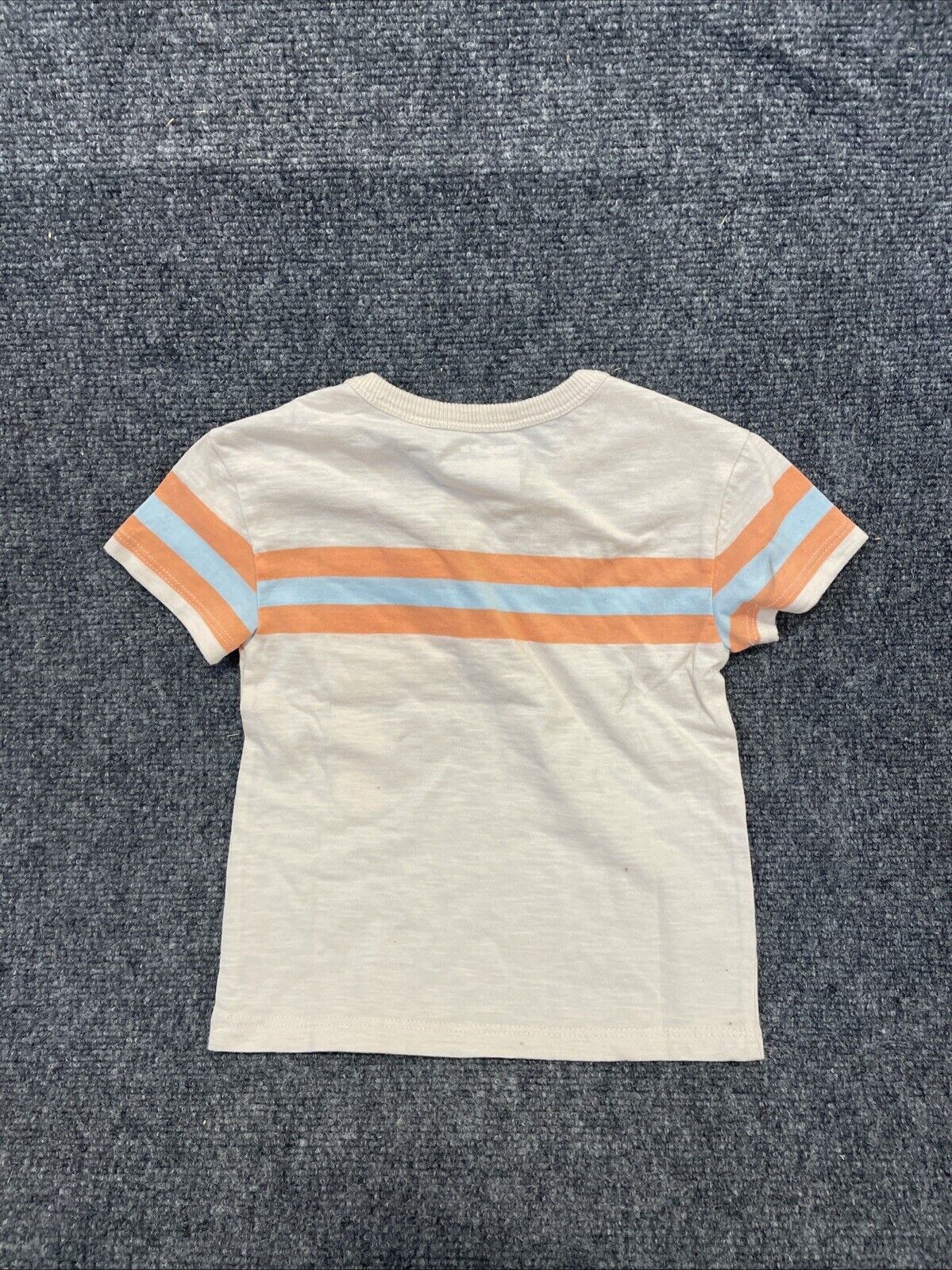 Toddler Boys' Short Sleeve Chest Striped Pocket T-Shirt - Cat & Jack™ Cream 2T