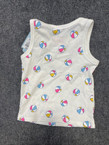 Toddler Girls' Beachball Shirt - Cat & Jack™ Cream 2T