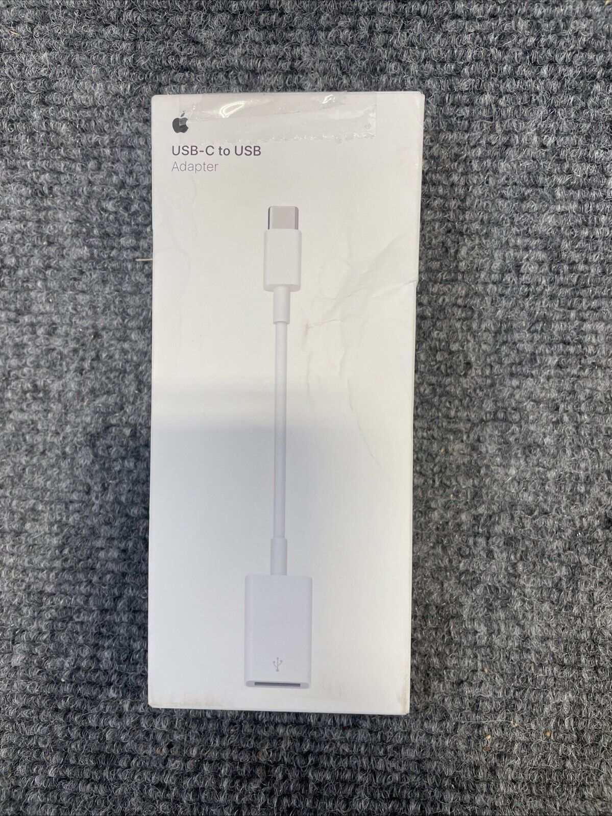 Apple USB-C to USB-a Adapter, Male to Female, White (MJ1M2AM/a)