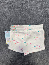 Toddler Cream Hearts Knit Shorts - Cat & Jack™ Cream 18M