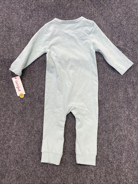 Baby Graphic Solid Romper - Cat & Jack™ Green 12M