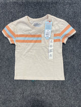 Toddler Boys' Short Sleeve Chest Striped Pocket T-Shirt - Cat & Jack™ Cream 2T