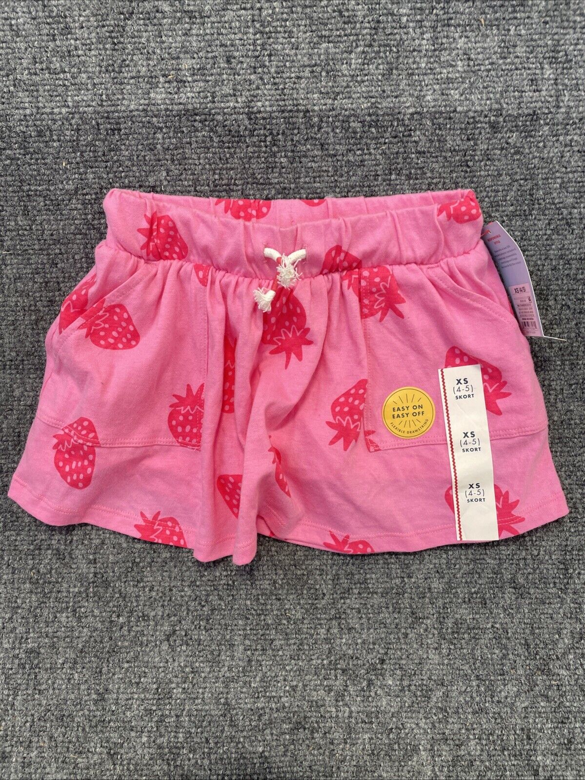 Girls' Knit Patch Pocket Skort - Cat & Jack™ Pink XS