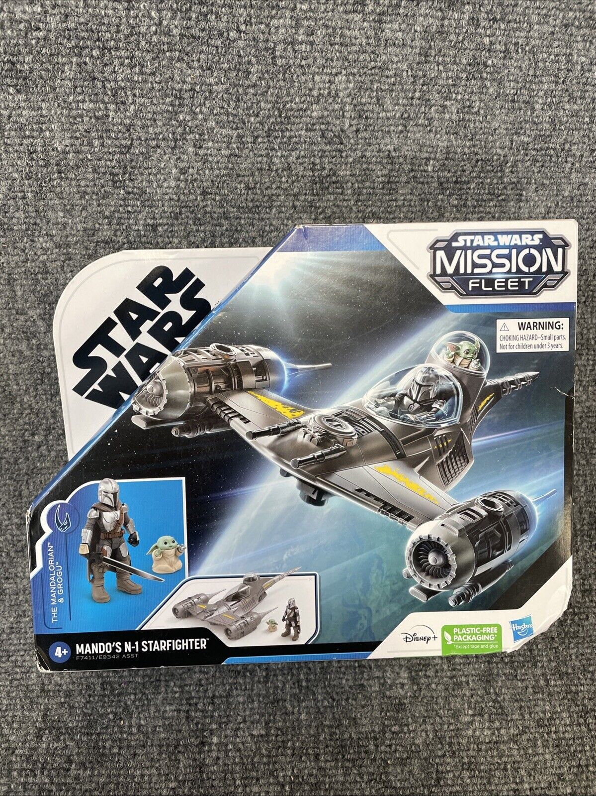 STAR WARS Mission Fleet Mando's N-1 Starfighter Grogu & Mandalorian