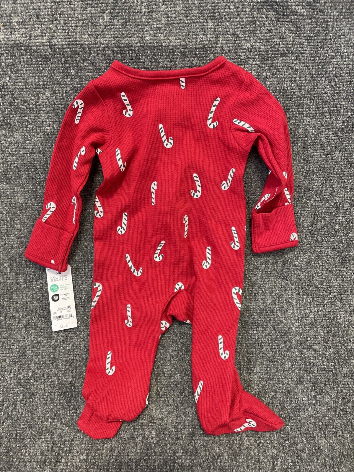 Carter's Just One You® Baby Christmas Candy Cane Sleep N' Play - Red 3M