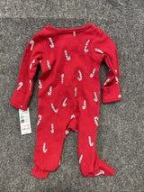 Carter's Just One You® Baby Christmas Candy Cane Sleep N' Play - Red 3M