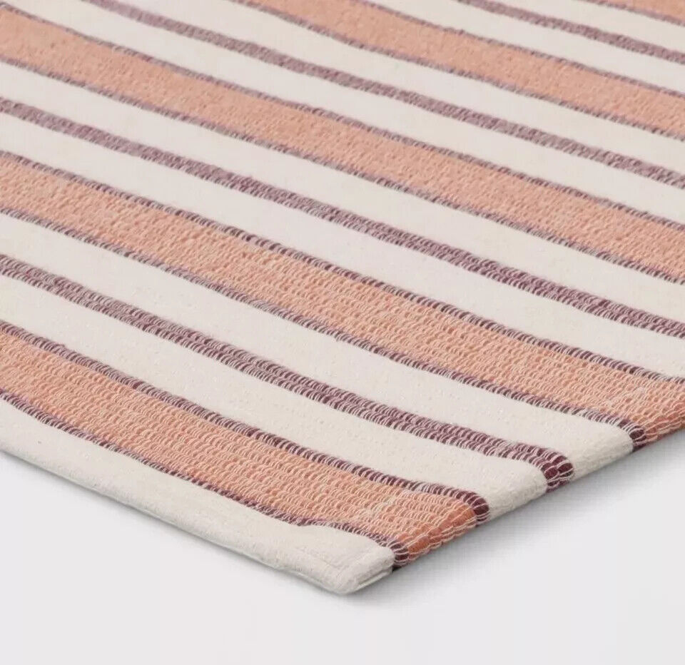 1'8"x2'10" Striped Rectangle Woven Indoor Accent Rug Rust - Threshold