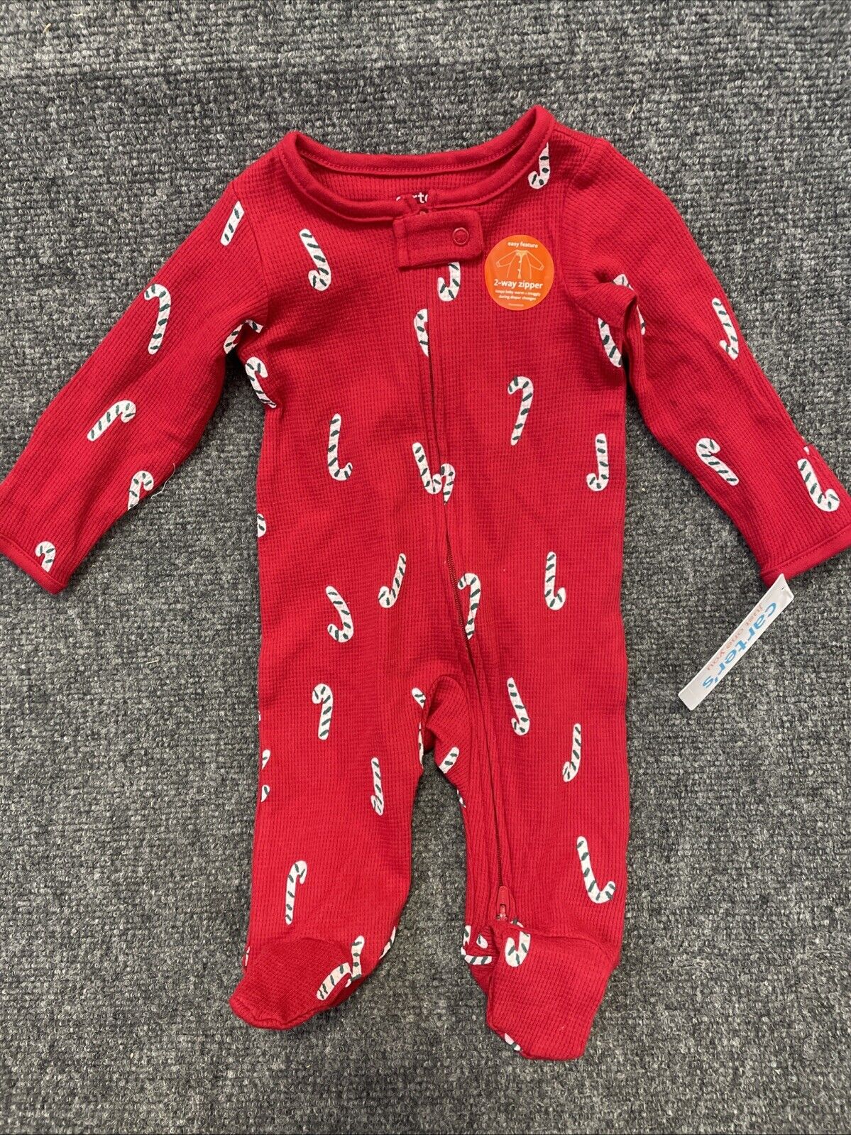 Carter's Just One You® Baby Christmas Candy Cane Sleep N' Play - Red 3M