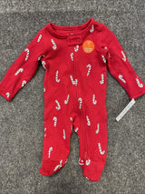 Carter's Just One You® Baby Christmas Candy Cane Sleep N' Play - Red 3M