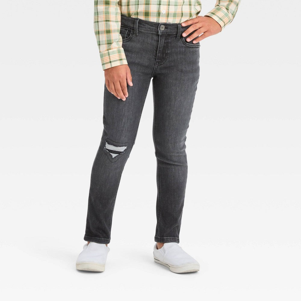 Boys' Ultimate Stretch Tapered Jeans -  Black 12