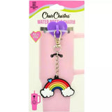 Rainbow Water Bottle Charm with Stick-on Hook Bundle: PVC Accessory for Hot & Cold Beverages, Dishwasher-Safe
