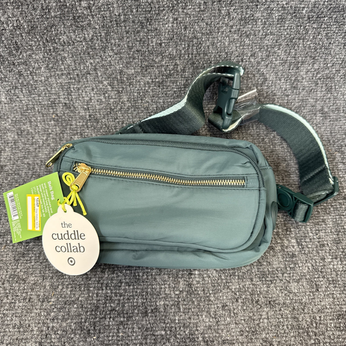 Open Box - Dog Walker Belt Bag/Crossbody - Green - The Cuddle Collab