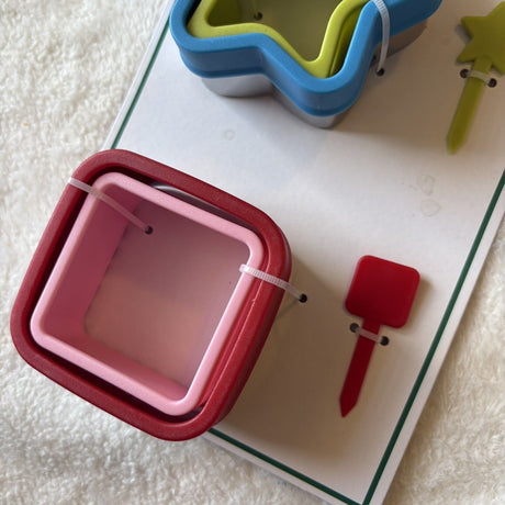 Target Bullseye Sandwich Cutter Set of 9 Pieces with Home, Star & Square Shapes