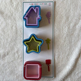 Target Bullseye Sandwich Cutter Set of 9 Pieces with Home, Star & Square Shapes